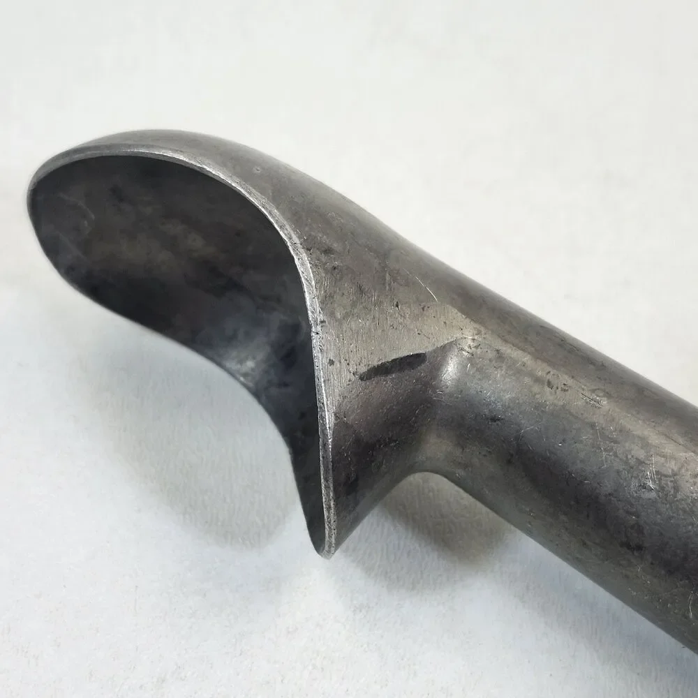 Vintage Metal Ice Cream Scoop 7 Inch Mid Sized Utensil Aluminum Spoon Disher